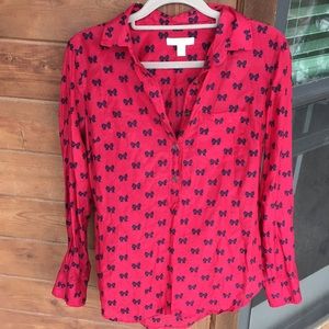 J. Crew 1/2 Button Up Blouse